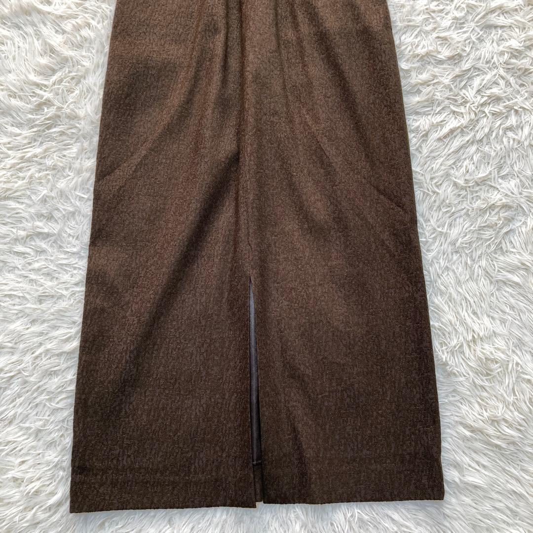 極美品✨kana ジャガード チュール セットドレス ブラウン ドレス S