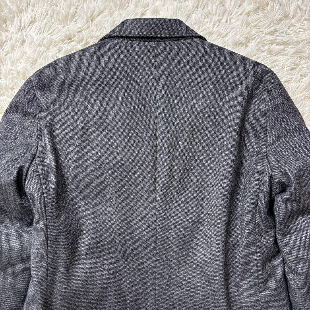 極美品 ESTNATION ダウンチェスターコート ウール生地 グレー M