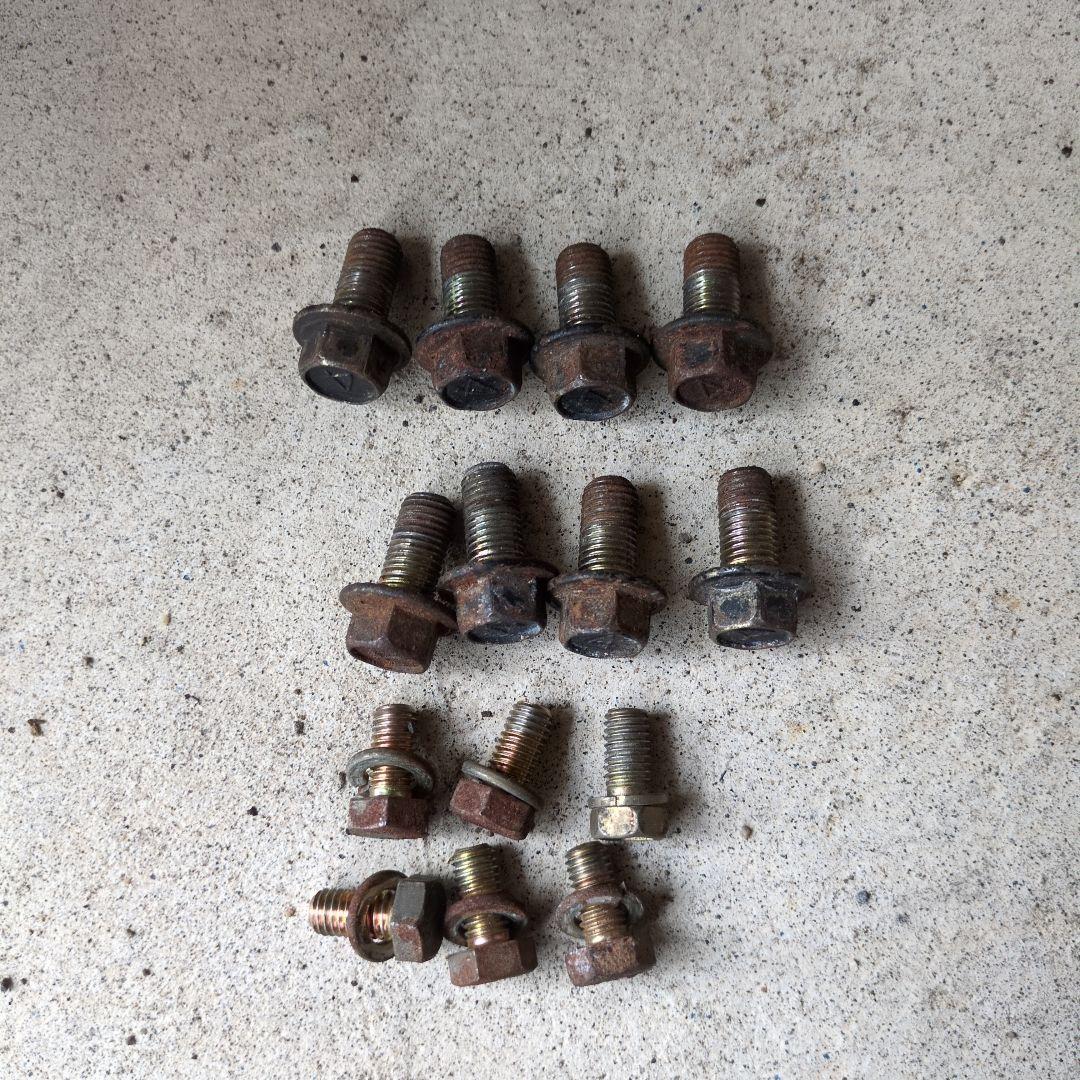 ジャイロxタイヤTD01-12初期型4穴ミニカー用 ホイールスペーサーボルト