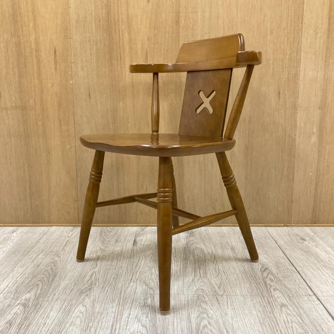 【飛騨産業】HIDA キツツキ　ダイニングチェア　アームチェア　椅子　B