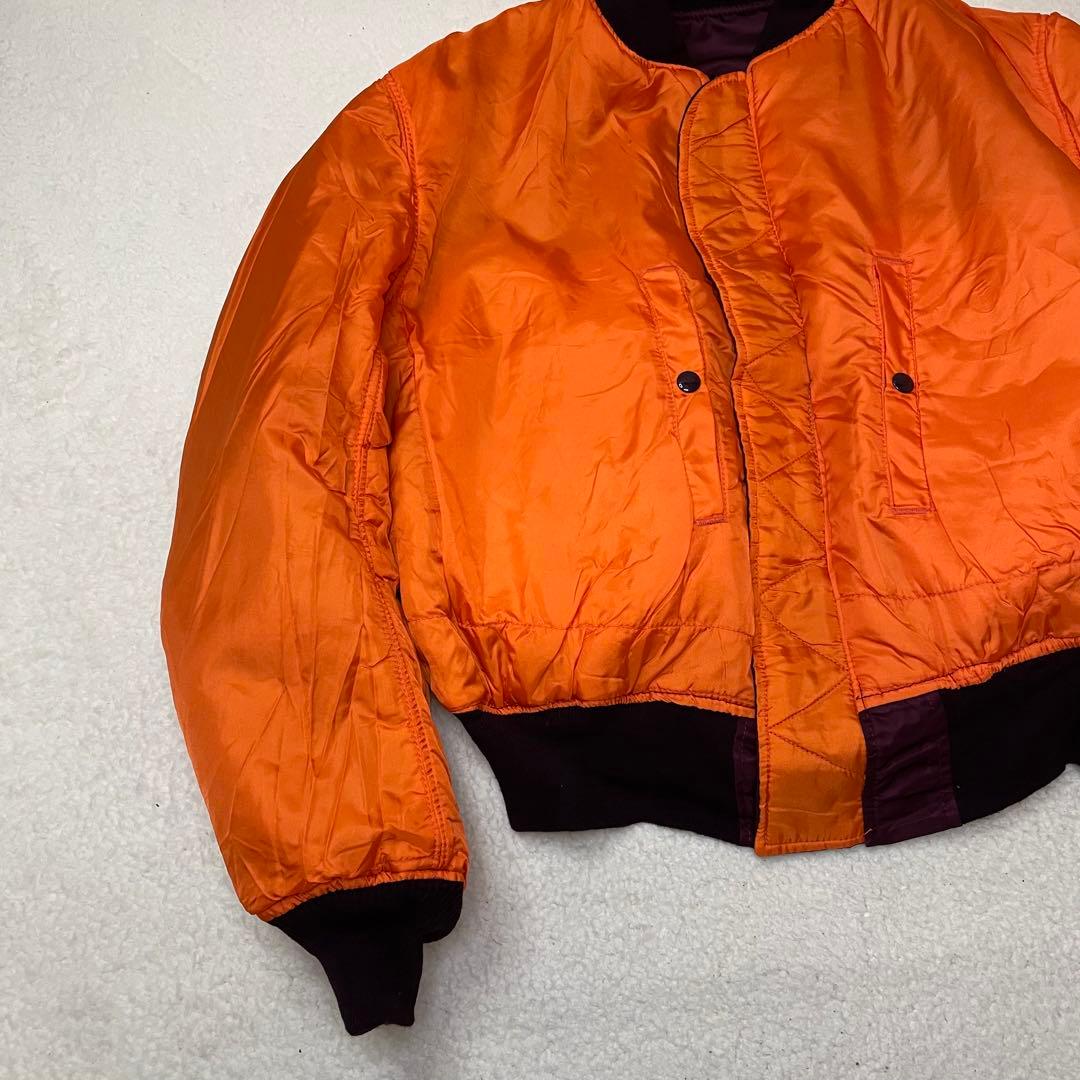 旧タグ USA製 ALPHA アルファ MA-1 フライトジャケット 短丈 XL