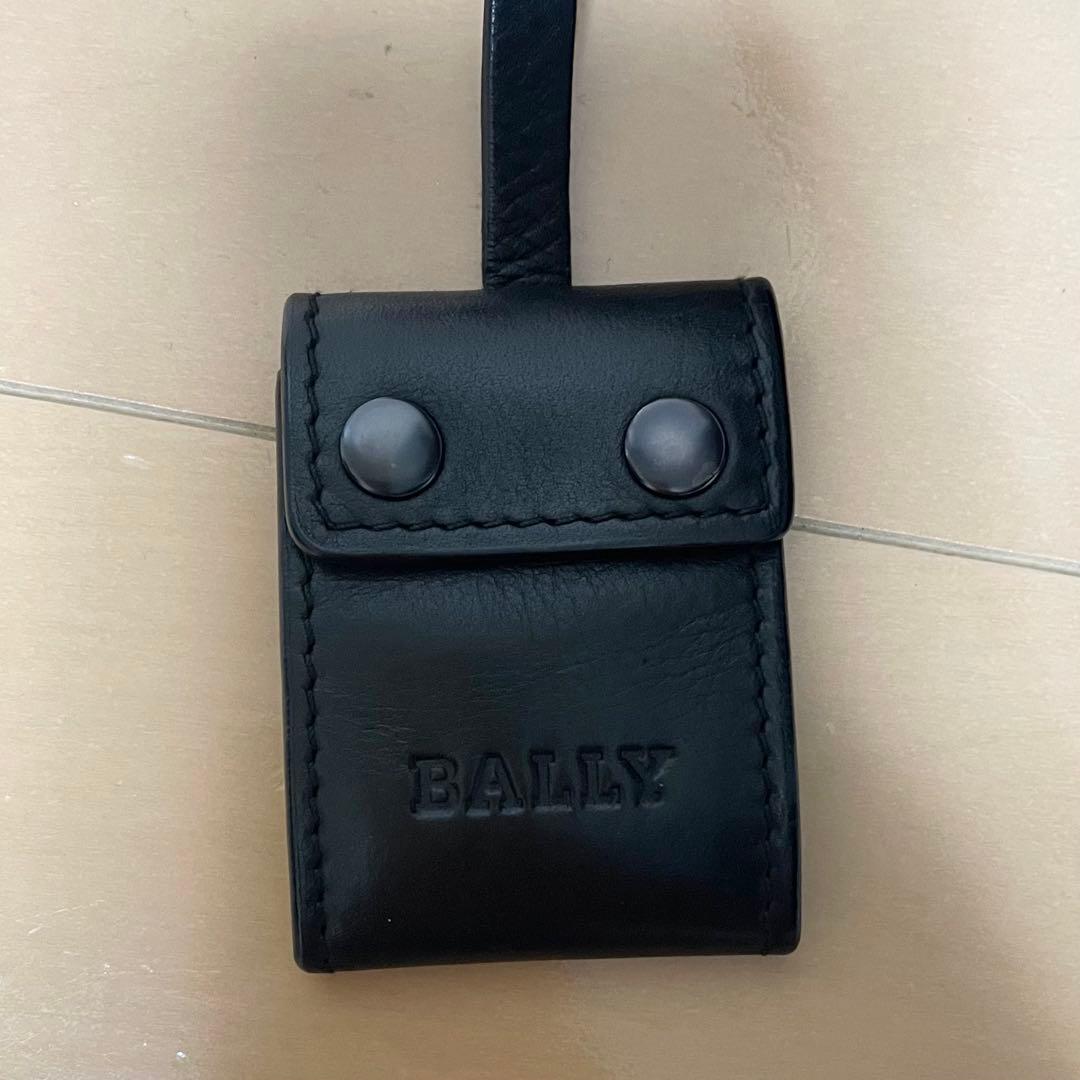 【美品】 BALLY バリー ショルダーバッグ レザー ネイビー