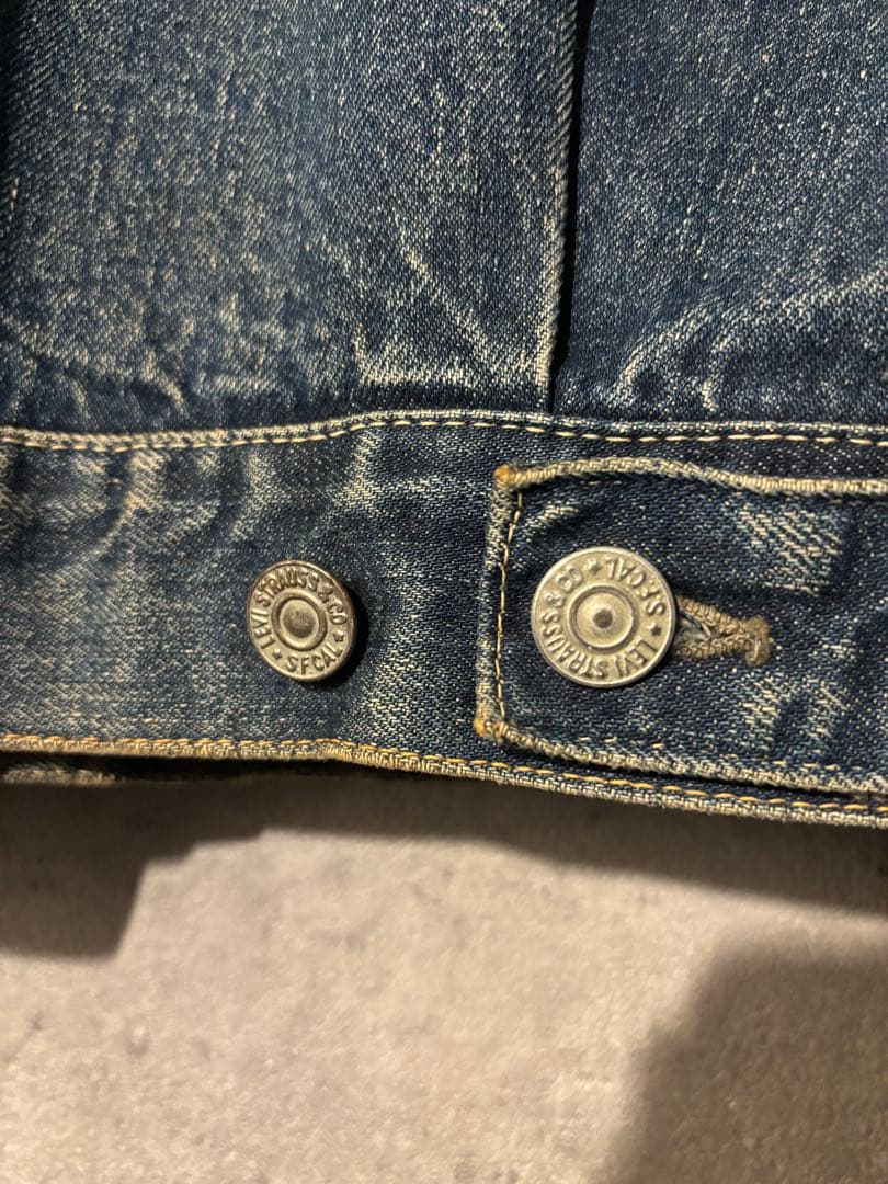 Levi's ヴィンテージセカンド507xx 革パッチ期　濃紺リペア無デニム古着