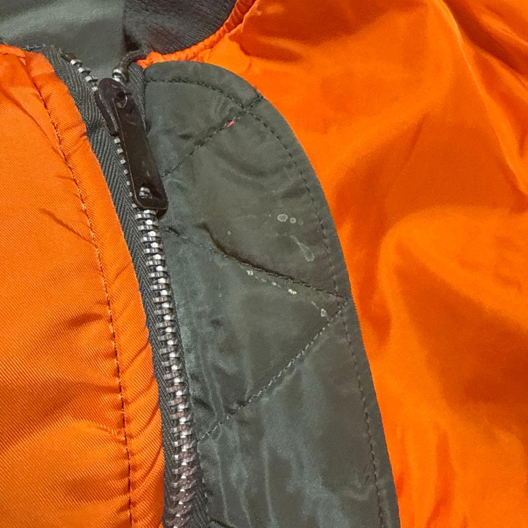 ALPHA MA-1 フライトジャケット　ミリタリー　USA製　80s 短丈