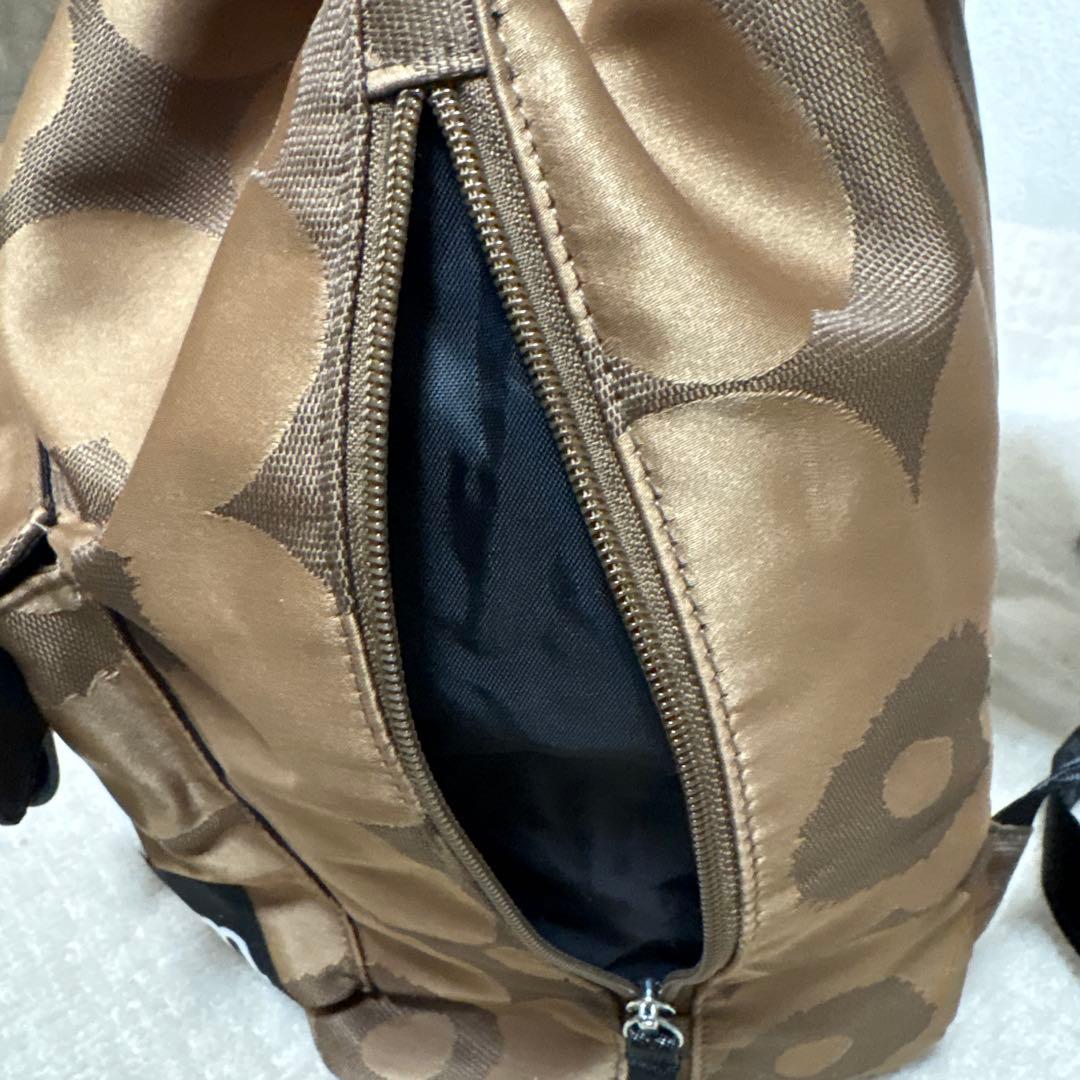 marimekkoマリメッコ　リュック　ブラウン