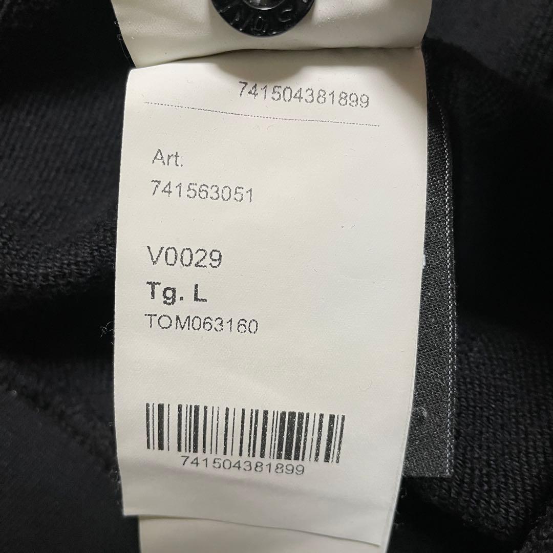 STONE  コットン　クルーネック　トレーナー　ブラック　Lサイズ