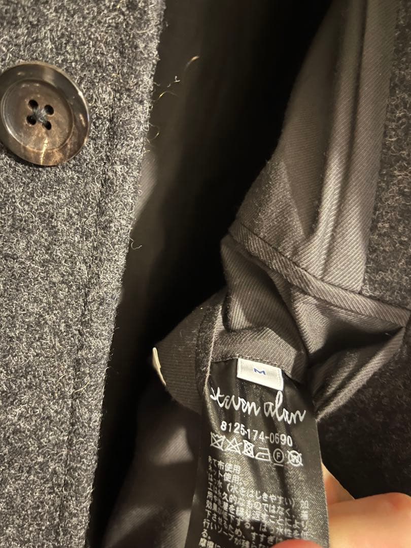 steven alan バルカラーコート ステンカラーコート ウールコート