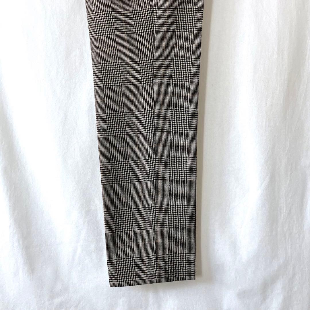 新品 J&M DAVIDSON ウール チェック パンツ トラウザー 34 S