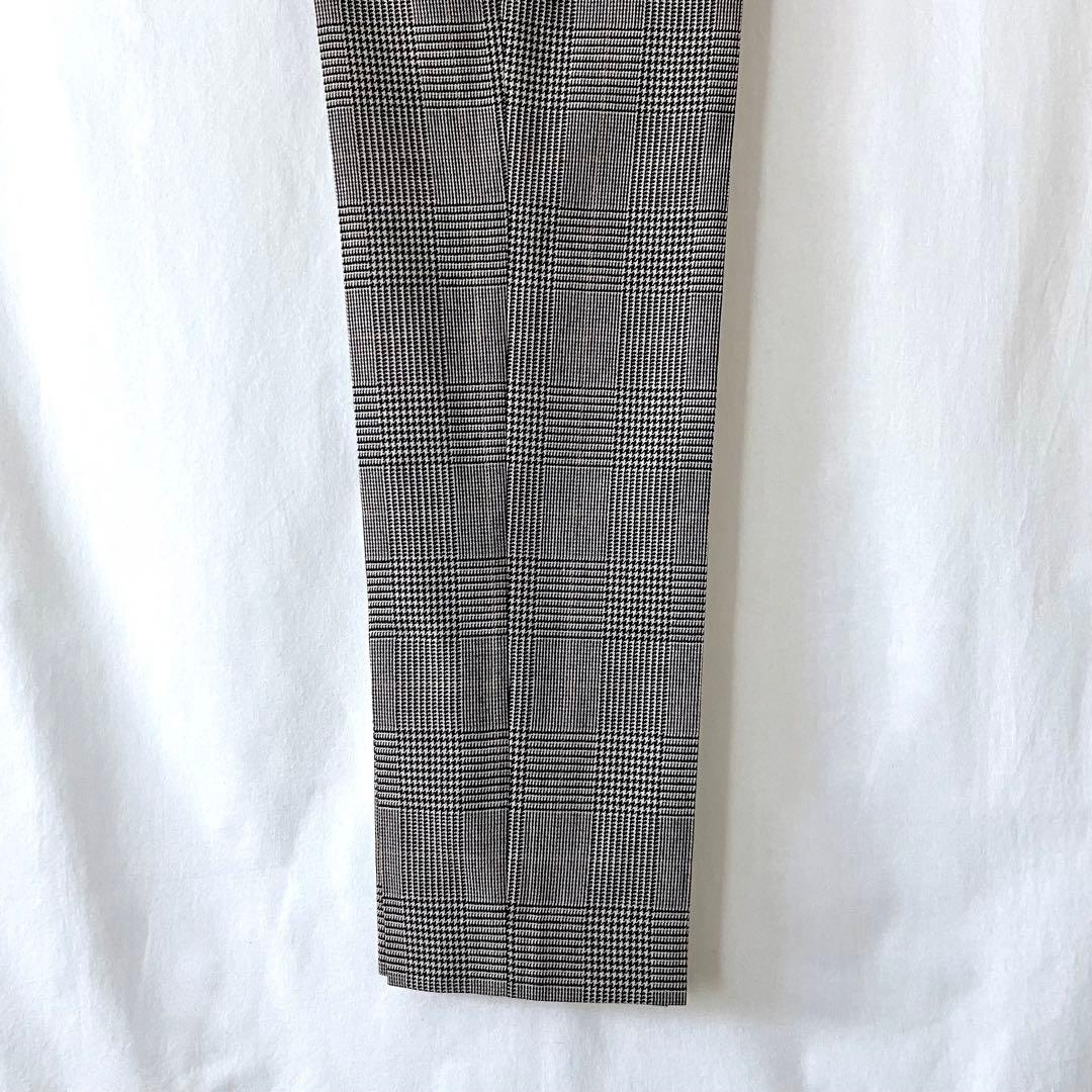 新品 J&M DAVIDSON ウール チェック パンツ トラウザー 34 S