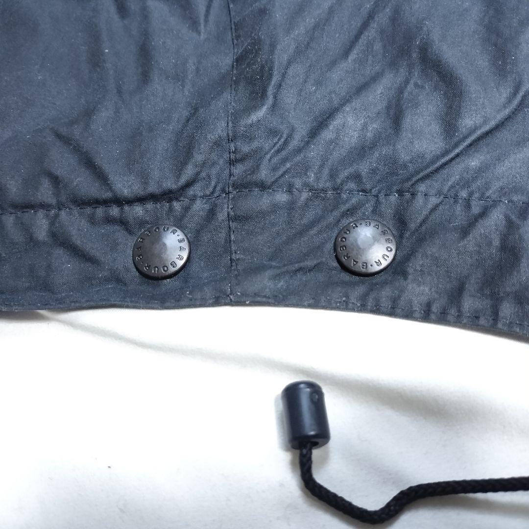 80s-90s Barbour　バブアー　フード　ネイビー