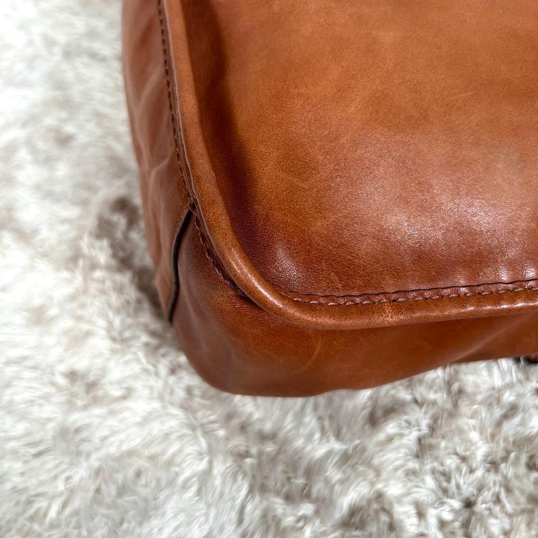 希少　コーチ　ソーホー　ショルダーバッグ　レザー　ブラウン　肩掛け　フラップ