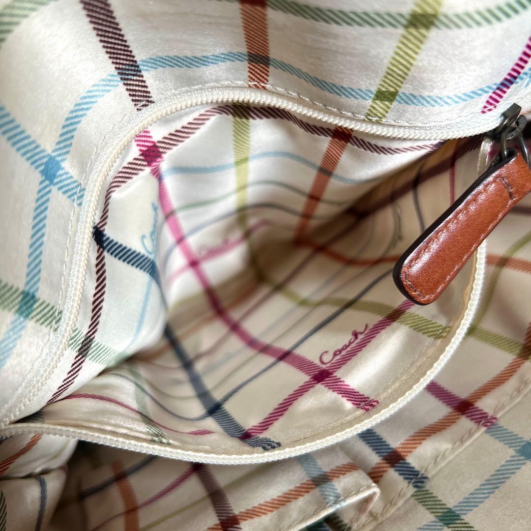 希少　コーチ　ソーホー　ショルダーバッグ　レザー　ブラウン　肩掛け　フラップ