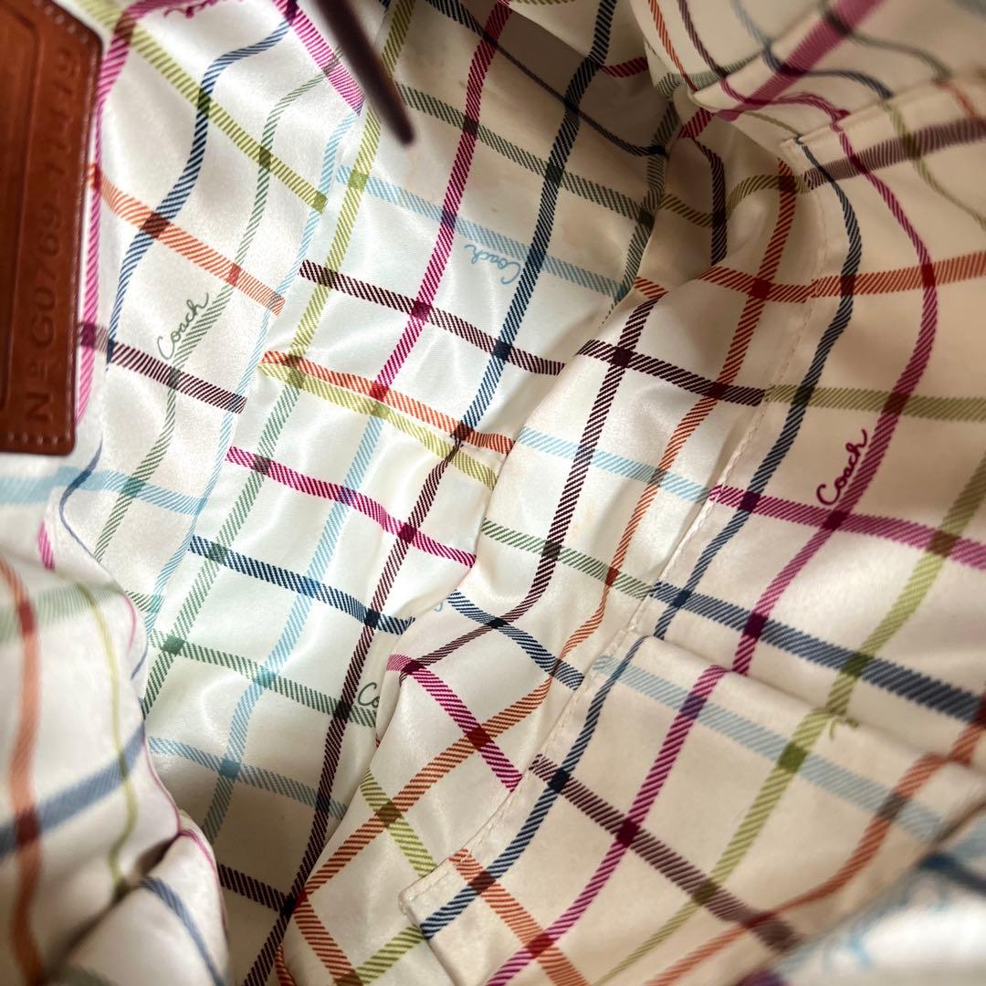 希少　コーチ　ソーホー　ショルダーバッグ　レザー　ブラウン　肩掛け　フラップ