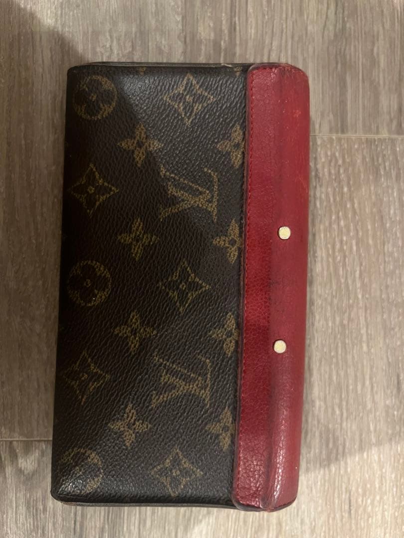 Louis Vuitton 長財布 黒/赤