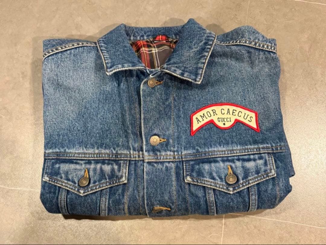 グッチ シェリーラインロゴ デニムジャケット Gジャン GUCCI