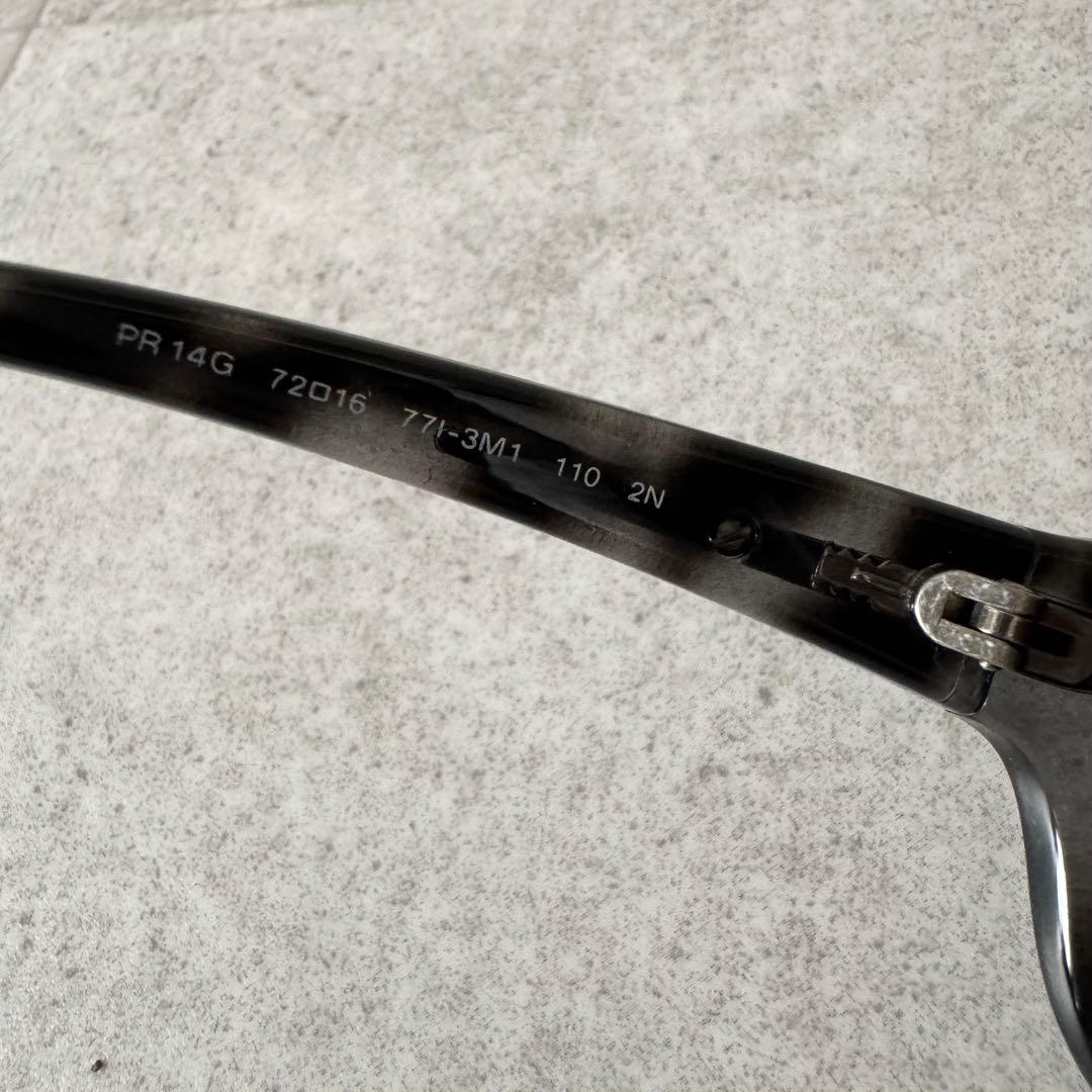 プラダ　PR14G　サングラス　GACKT着用　べっこう柄　 黒　グレー