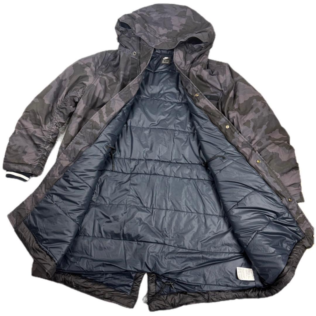 NIKE 迷彩 ロングジャケット XXL中綿 ベンチコート AA8860-475