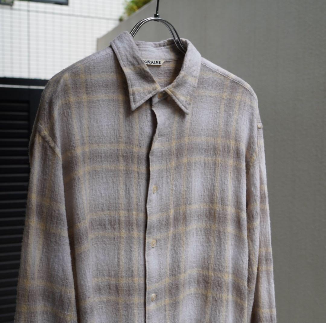 コバーン AURALEE オーラリー AIRY WOOL CHECK AURALEE AIRY WOOL CHECK SHIRT – Chum!