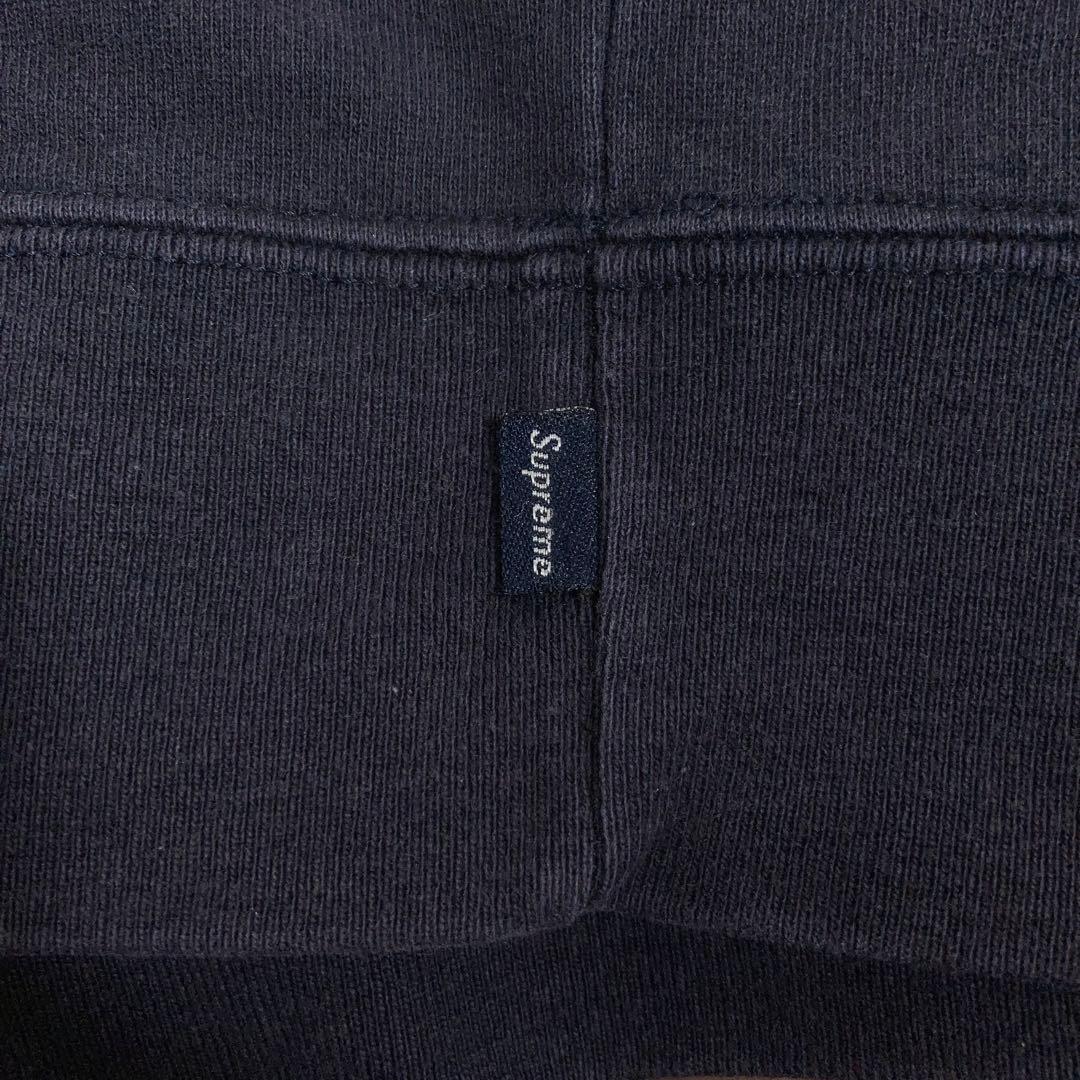 SUPREME‼︎ スウェット ビッグロゴ 刺繍ロゴ 紺 XL.