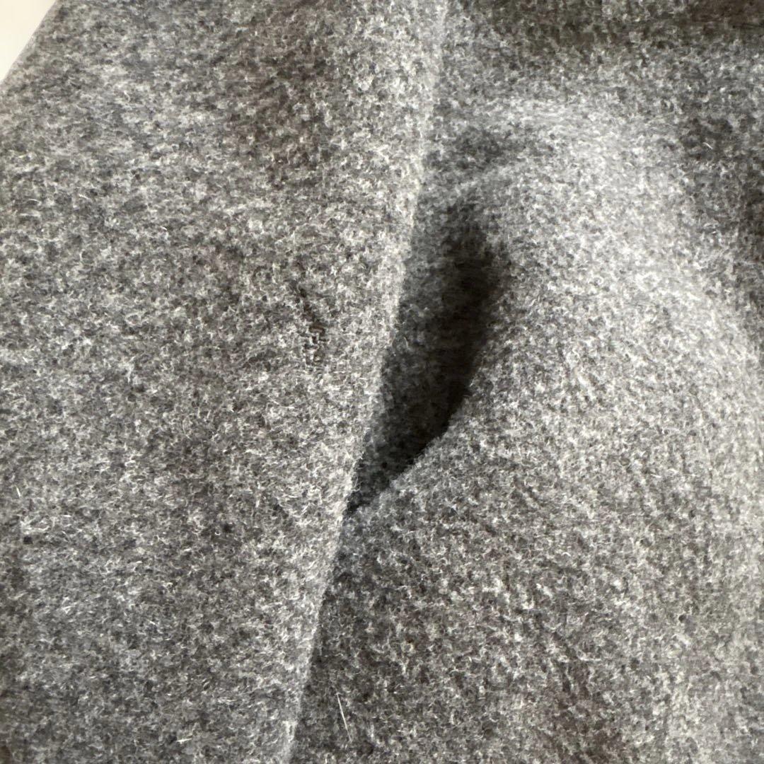 美品✨バーバリー ダッフルコート ノバチェック ウール100% グレー