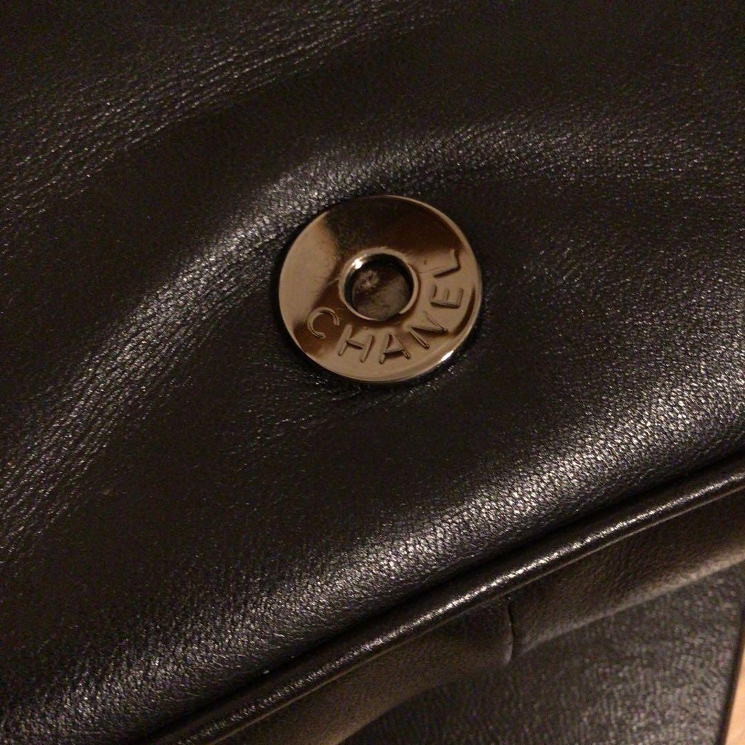 シャネル　カメリア　パーティーバッグ　チェーンウォレット　黒　アクセサリーポーチ