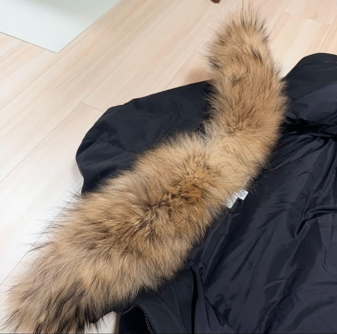 ピレネックス　アヌシー　ダウンコート　ファー　ANNECY ブラック　M