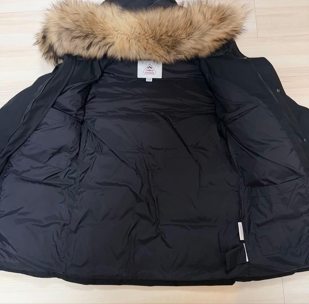 ピレネックス　アヌシー　ダウンコート　ファー　ANNECY ブラック　M