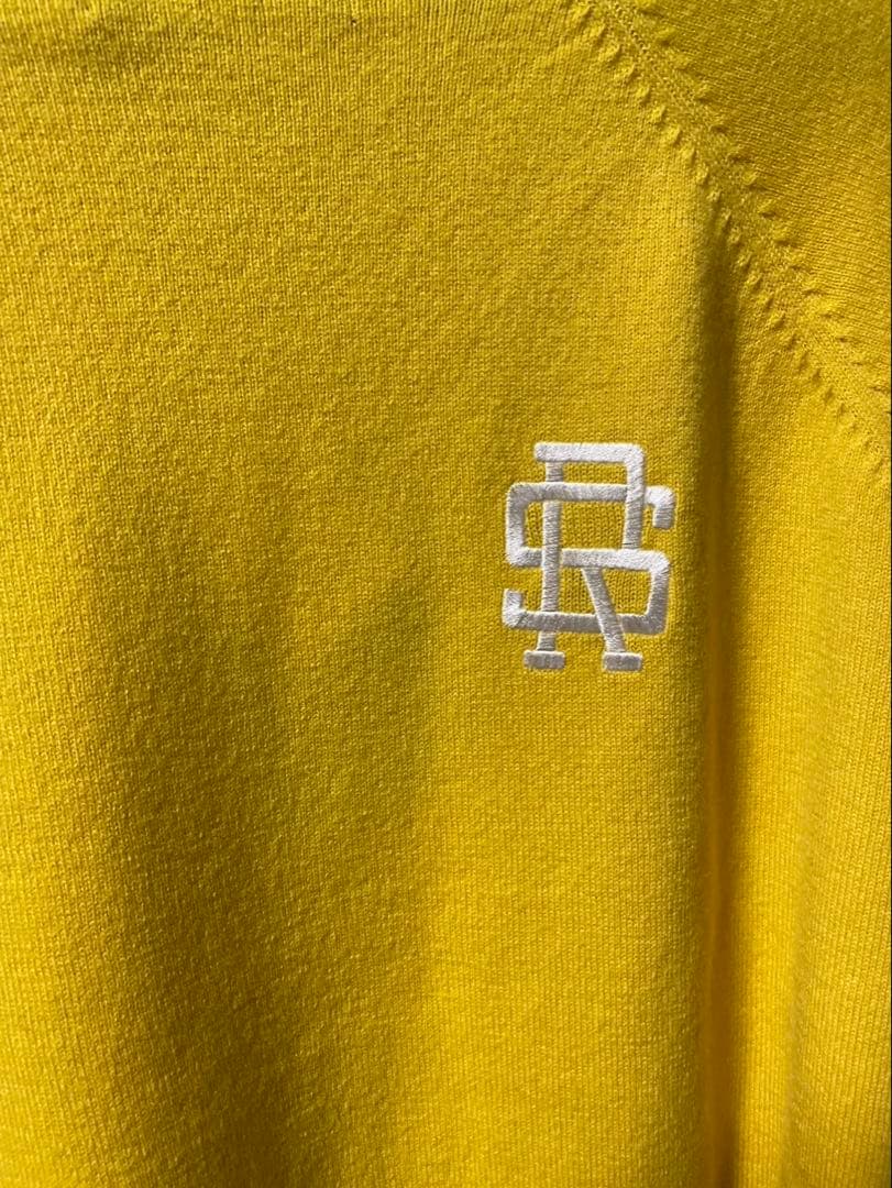 rough & swell イエロー Vネックセーター メンズＬ【半額以下】