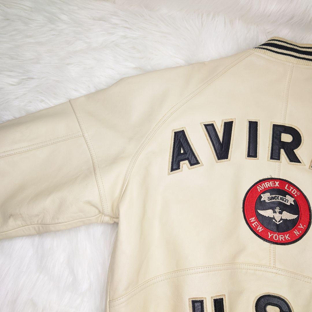 【希少】AVIREX 革製スタジャン