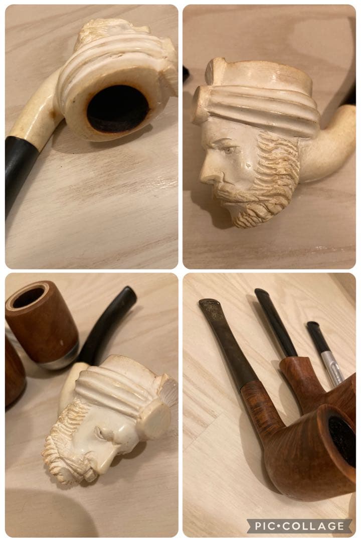 木製パイプスタンドとパイプセット