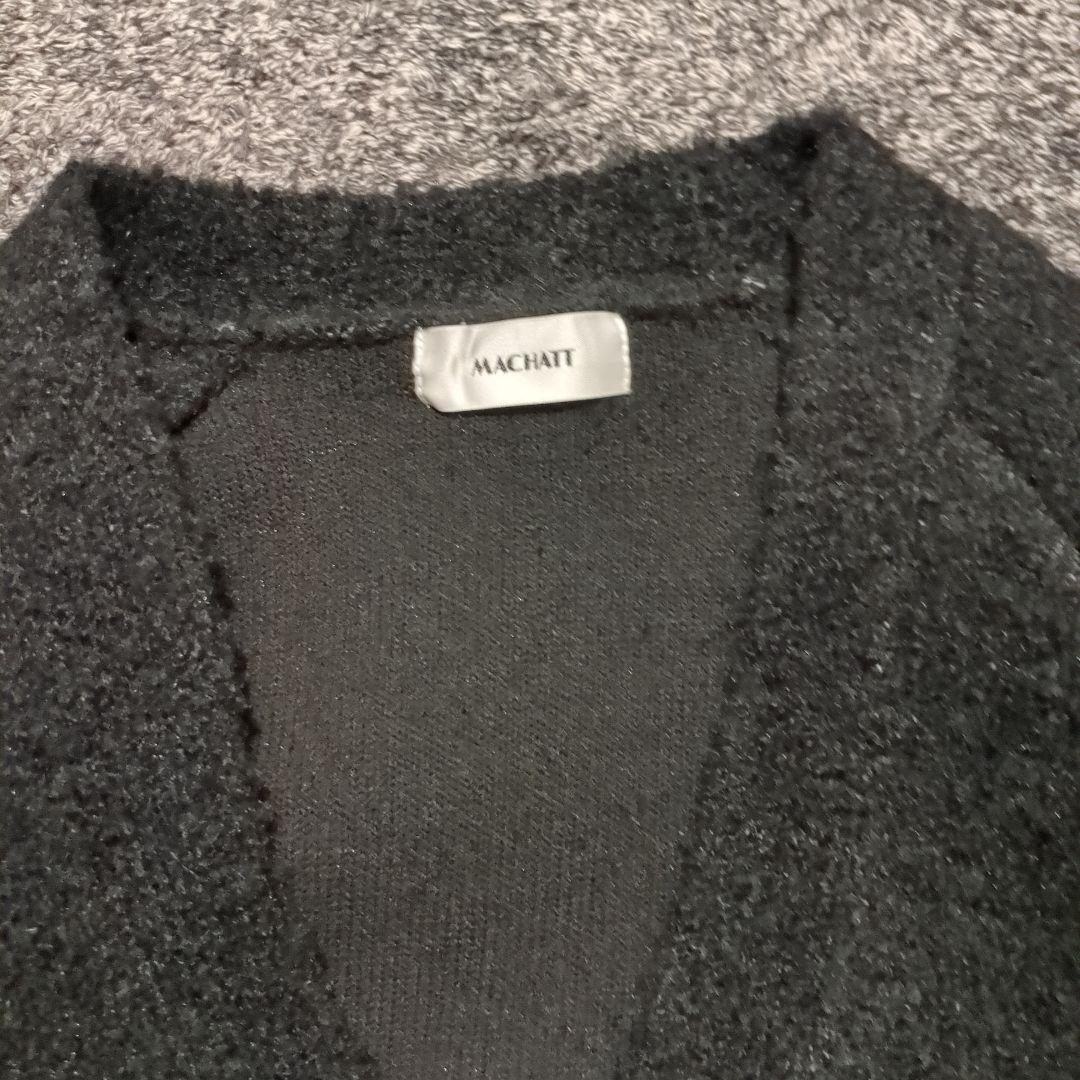 MACHATT マチャット ブークレニット カーディガン ブラック - メルカリ
