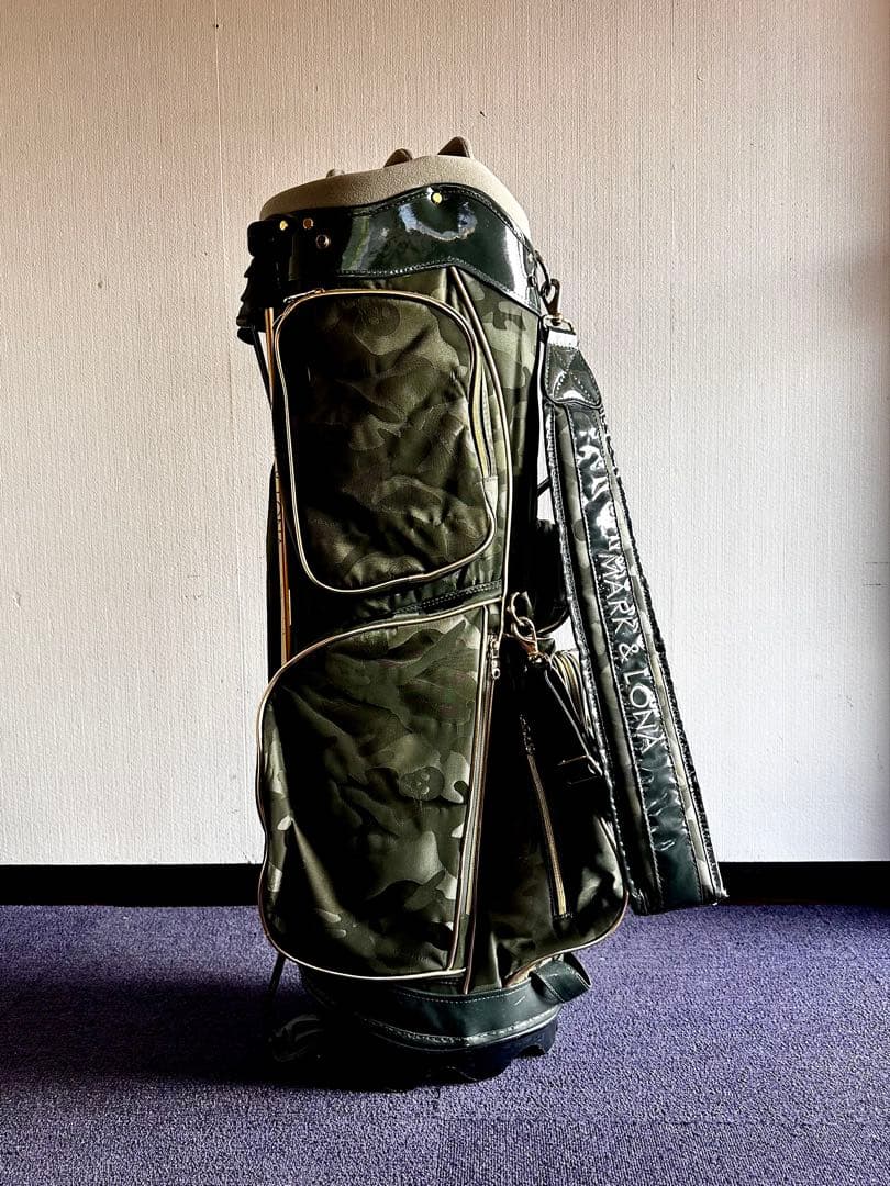 ★マーク&ロナ★希少★カーキ★カモ柄★キャディバッグ★完売モデル★オマケ多数★