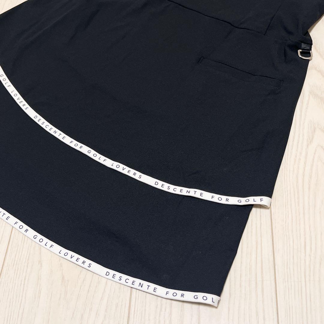 ☆DESCENTE GOLF デサントゴルフ 半袖ワンピース ブラック　M