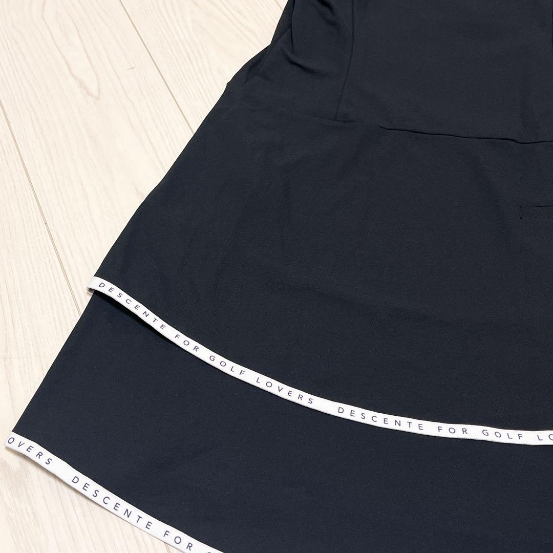 ☆DESCENTE GOLF デサントゴルフ 半袖ワンピース ブラック　M