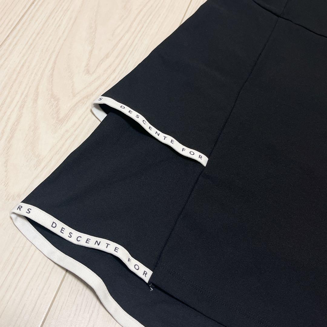 ☆DESCENTE GOLF デサントゴルフ 半袖ワンピース ブラック　M