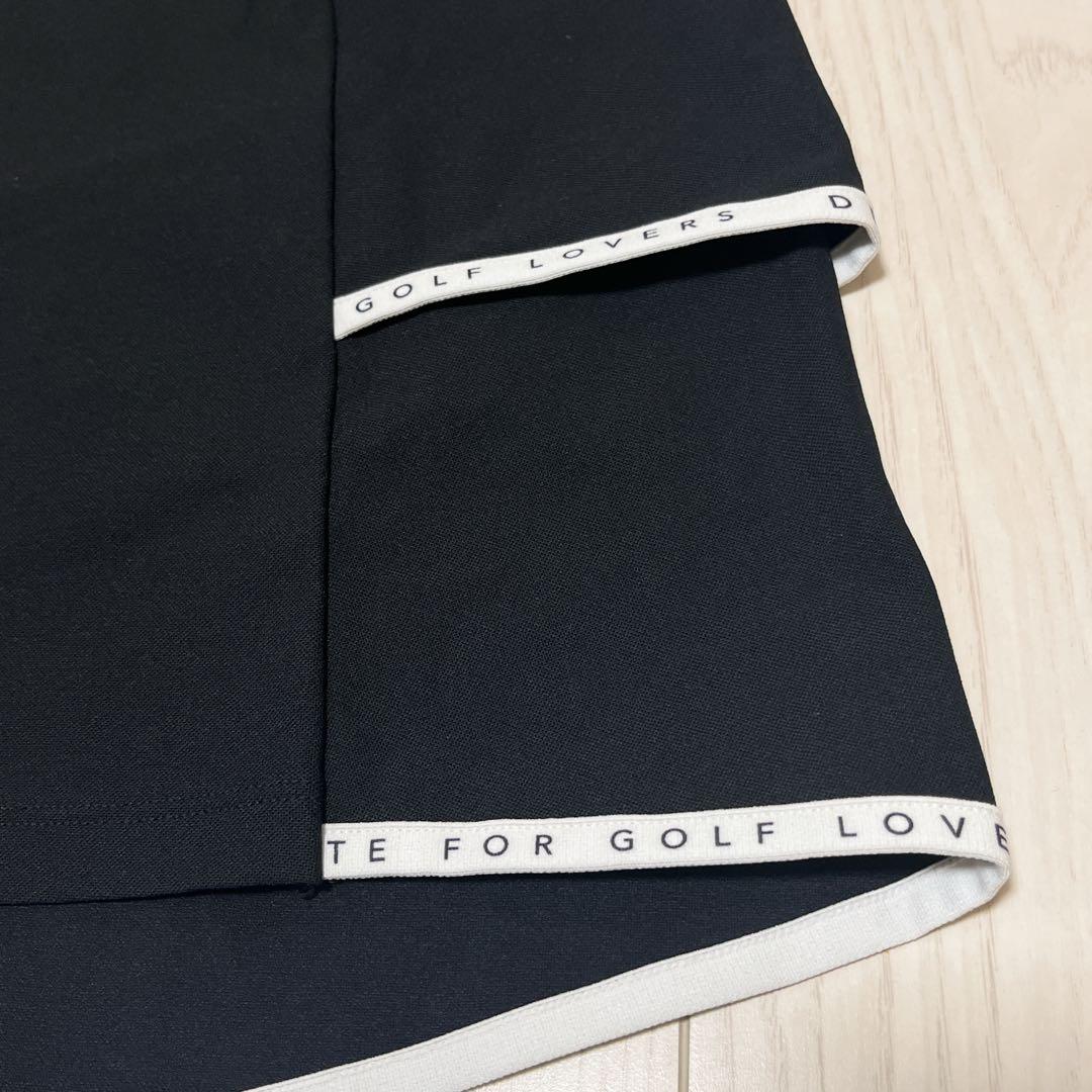 ☆DESCENTE GOLF デサントゴルフ 半袖ワンピース ブラック　M