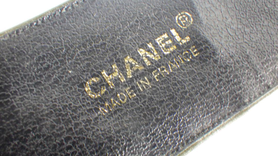 ★*★様 276/CHANEL シャネル　シンプル オリーブグリーン ベルト