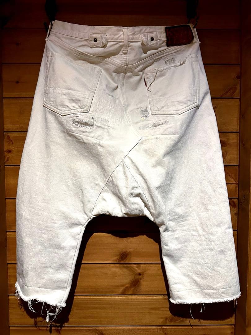 希少】キャピタル kapital ホワイトデニム サルエルパンツ カントリー
