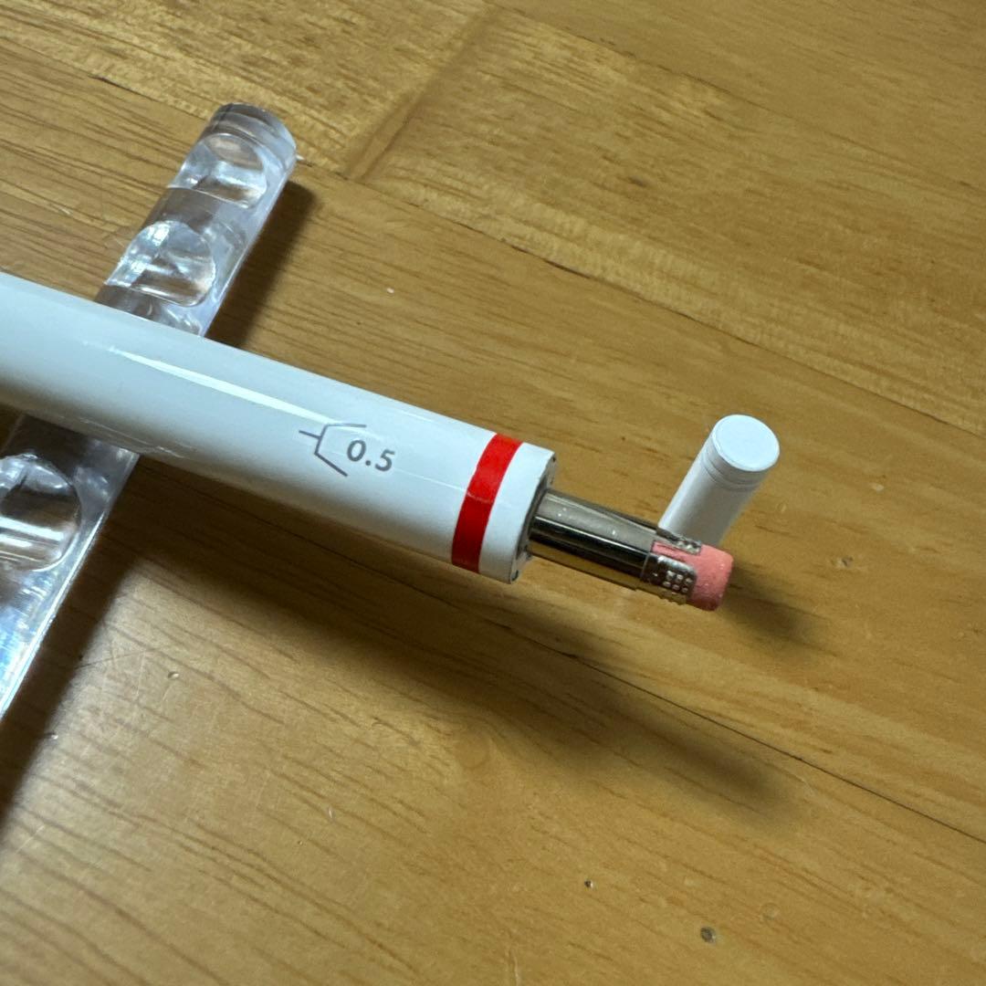 廃盤 rotring ロットリング 無印良品 トリオペン ホワイト 振り子式