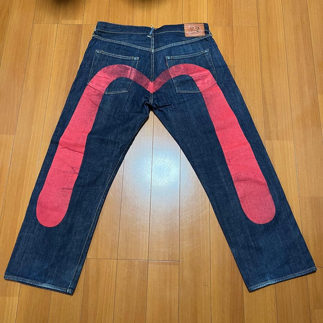 美品 エビス デニム 赤耳 ビッグカモメ レッド No.2 - メルカリ