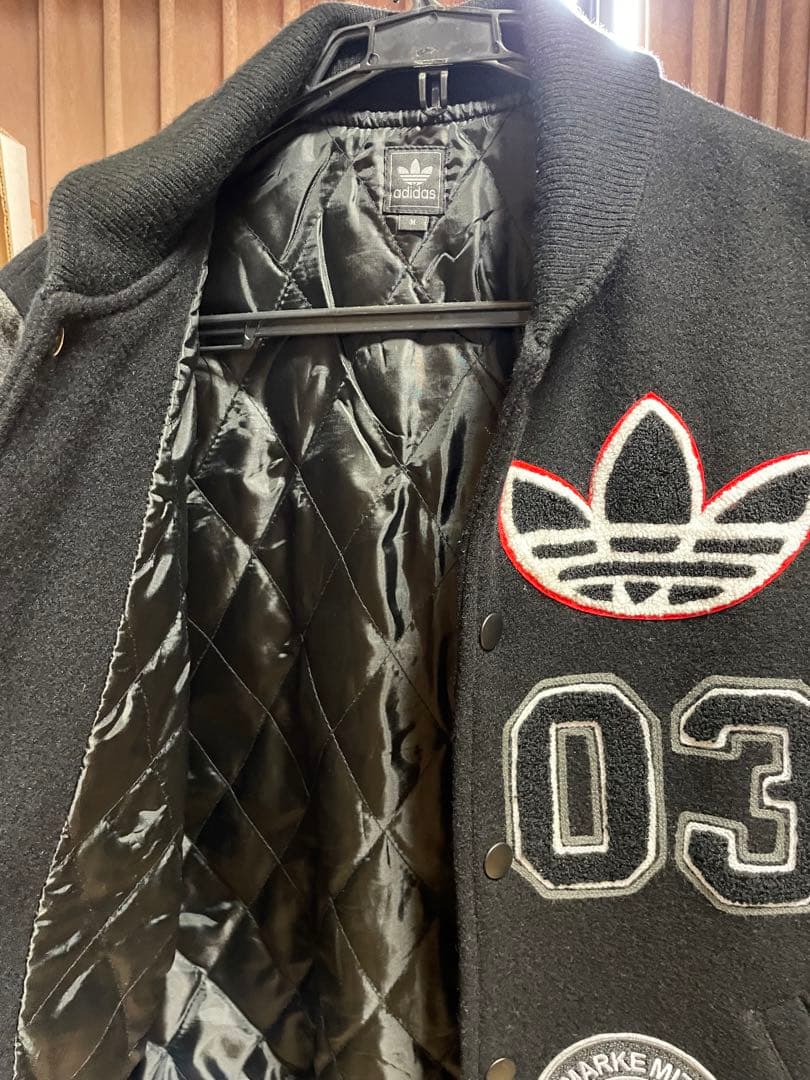 adidas ワッペン ウール スタジャン 桑田佳祐 サイズM トレフォイル