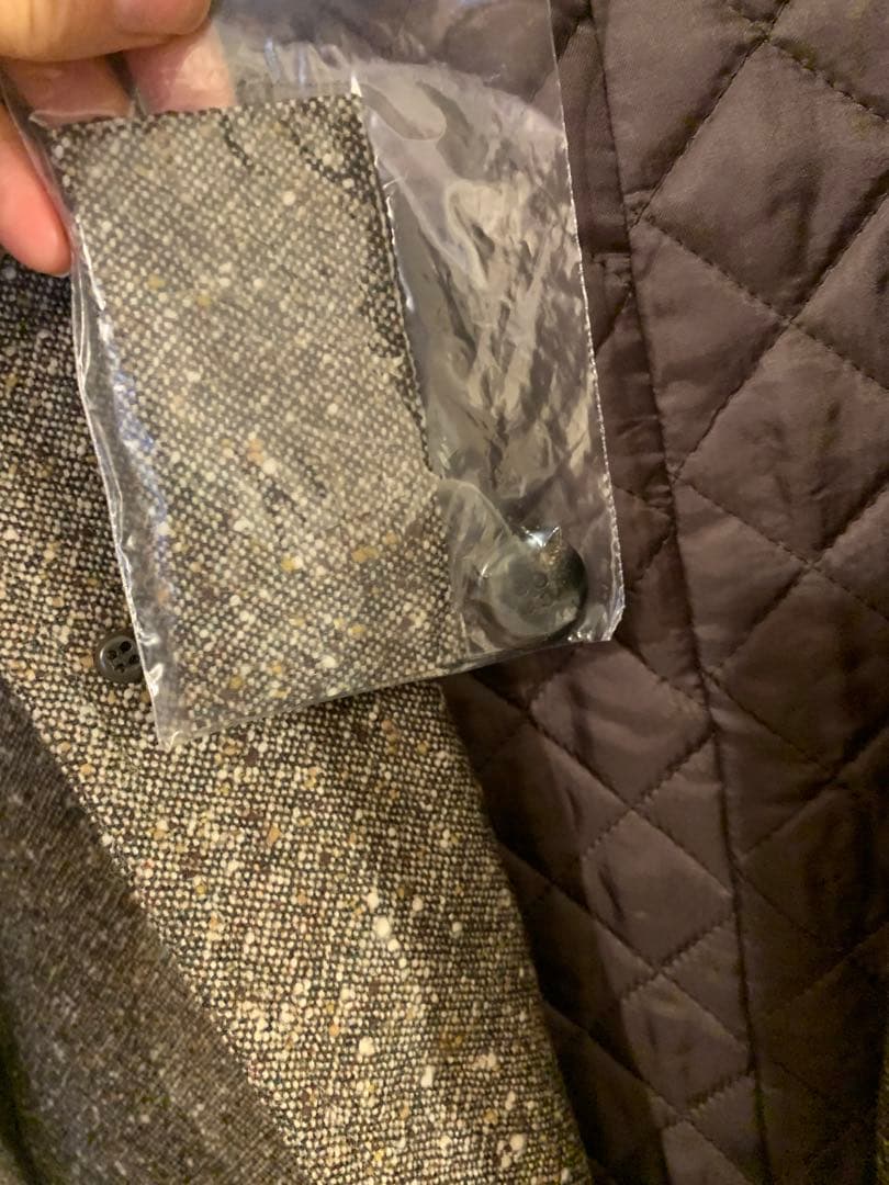 新品イッセイミヤケim product ツィード地キルティングステンカラーコート