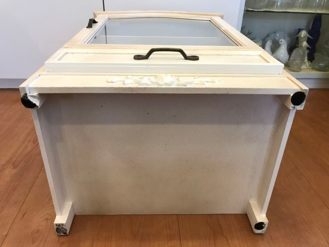 専用☆ salut!/サリュ ロココ調 キャビネット ガラス飾り棚 ホワイト