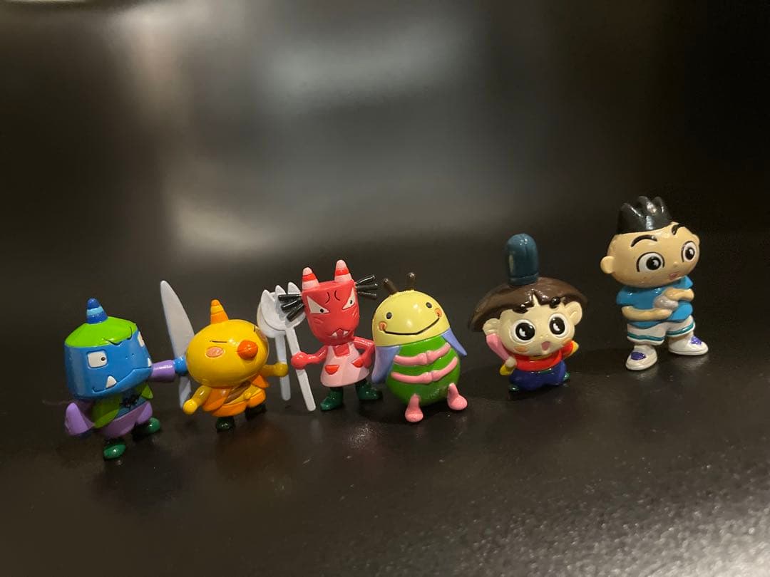 希少レア!!NHKアニメワールド『おじゃる丸』 ミニフィギュア人形6個の