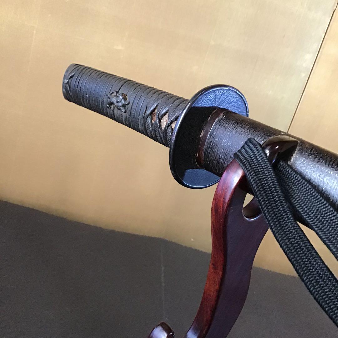 江戸時代拵　五三の桐縁象嵌　虎目貫　宮本武蔵拵　赤銅地叩鍔