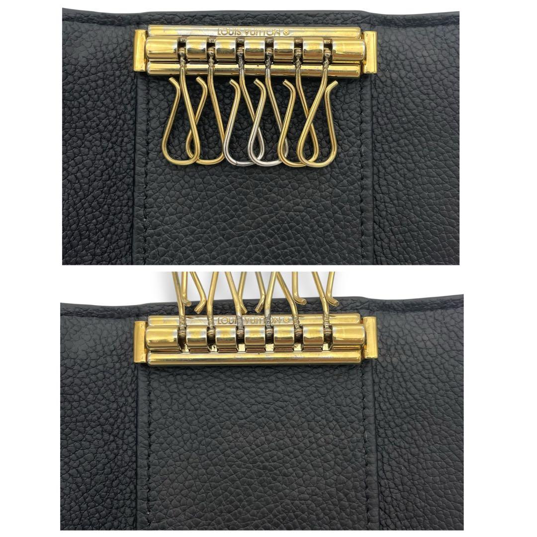 ルイヴィトン 6連 キーケース ミュルティクレ6 モノグラム アンプラント 黒