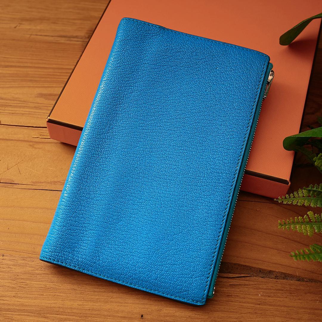 希少カラー エルメス EAジップPM 手帳カバー ノートパッド アジェンダ