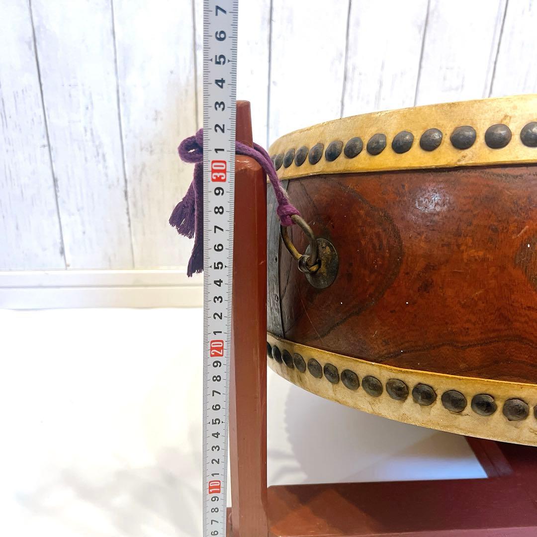 希少】宮本卯之助 特別上鳴保 和太鼓 平太鼓 42.5×17.5cm