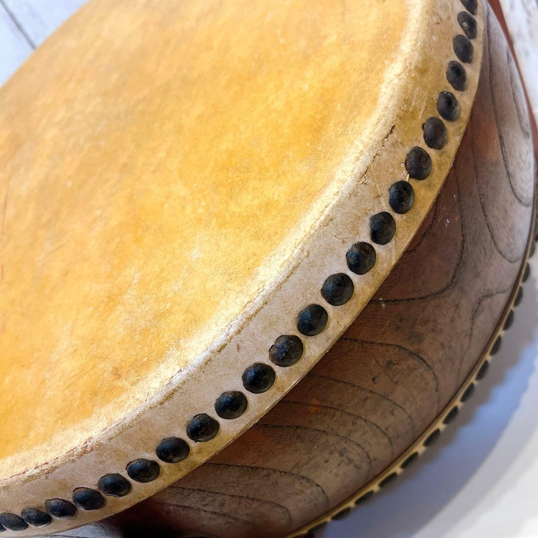 希少】宮本卯之助 特別上鳴保 和太鼓 平太鼓 42.5×17.5cm