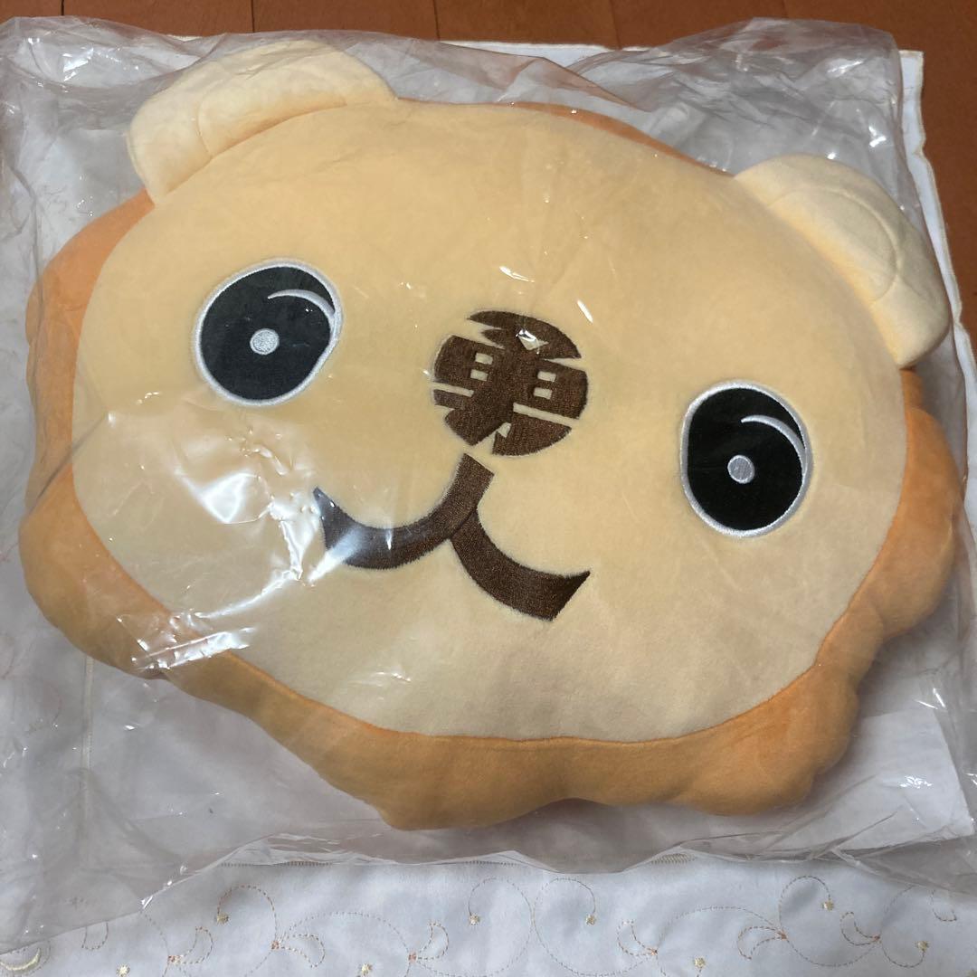 GIANTS フェイスダイカットクッション ・肩のりマスコットライオンハヤト